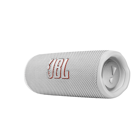 JBL Flip 6 - White - Portable Waterproof Speaker - Detailshot 1