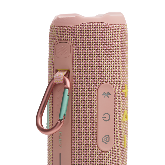 JBL Flip 7 - Pink - Portable waterproof and drop-proof  speaker - Detailshot 4