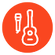 Entradas para micr&oacute;fono y guitarra