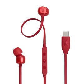 JBL Tune 310C USB - Red - Wired Hi-Res In-Ear Headphones - Hero JBL Tune 310C USB - Red - Wired Hi-Res In-Ear Headphones - Hero