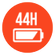 Hasta 44&nbsp;horas de reproducci&oacute;n