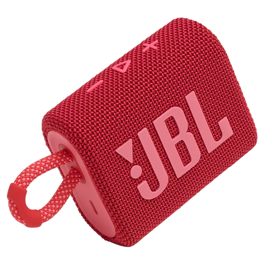 JBL Go 3 - Red - Portable Waterproof Speaker - Right