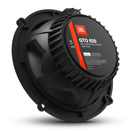 GTO629 - Black - 180-Watt, Two-Way 5" x 7" Speaker System - Back