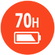 70 horas de reproducci&oacute;n de m&uacute;sica