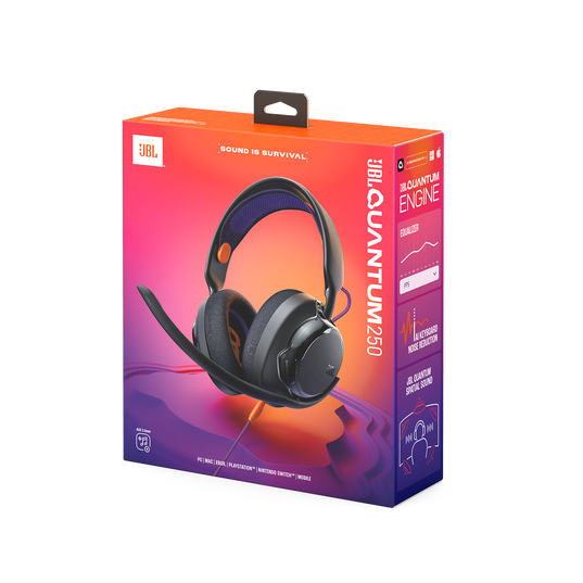 JBL Quantum 250 - Black - Wired multiplatform gaming headset - Detailshot 15