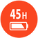 45 horas de tiempo de reproducci&oacute;n