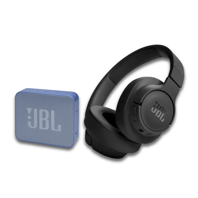 ¡COMBO ESPECIAL! JBL Tune 720BT (Negro)  + JBL Go Essential (Negro)