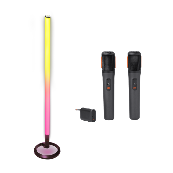 COMBO ESPECIAL! JBL PartyLight Stick + JBL PartyBox Wireless Mic