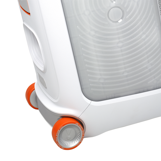 JBL PartyBox Stage 320 - White - Portable party speaker with wheels - Detailshot 6 image number null