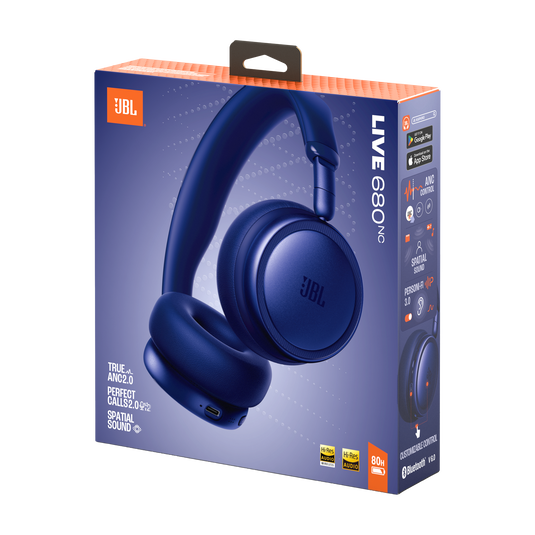 JBL Live 680NC - Blue - Wireless on-ear Noise Cancelling headphones - Detailshot 15 image number null