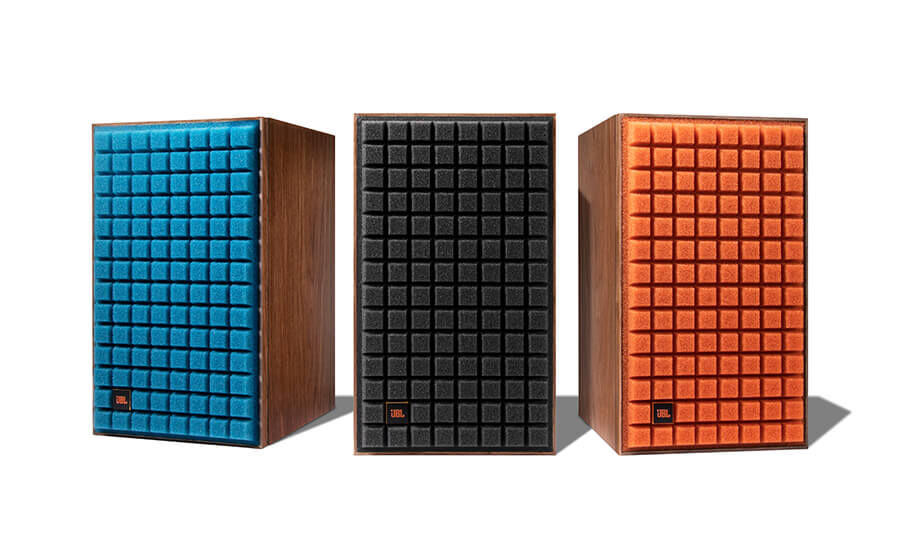 L52 Classic Dise&ntilde;o retro con el ic&oacute;nico estilo JBL y rejilla de espuma Quadrex vintage en tres colores: negro, naranja oscuro y azul oscuro - Image