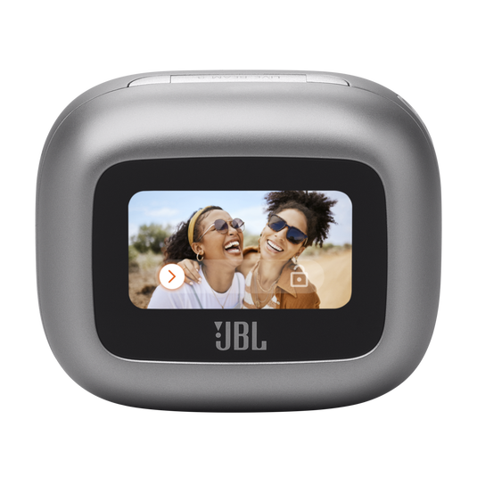 JBL Live Beam 3 - Silver - True wireless noise-cancelling closed-stick earbuds - Detailshot 2 image number null