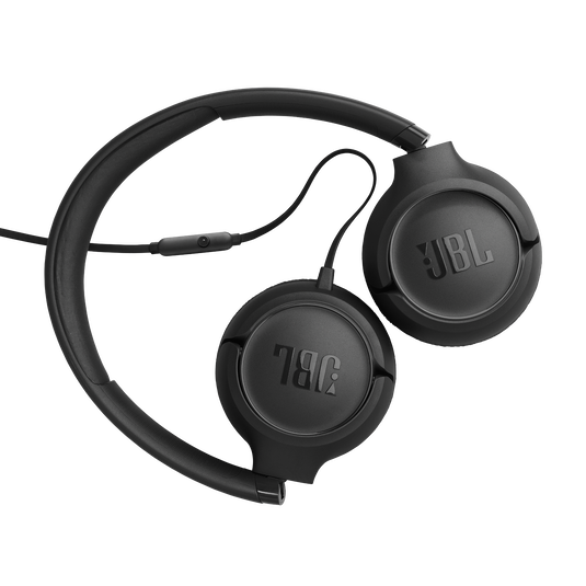 JBL Tune 530 Wired - Black - Wired on-ear headphones - Back image number null