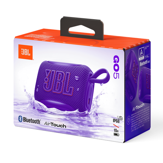 JBL Go 5 - Purple - Ultra-portable waterproof and drop-proof speaker with JBL legendary sound and ambient edge lighting - Detailshot 9 image number null