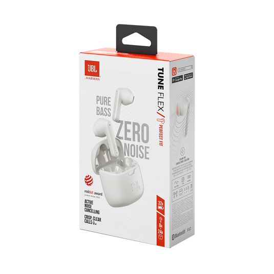 JBL Tune Flex - White - True wireless Noise Cancelling earbuds - Detailshot 15 image number null