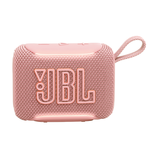 JBL Go 5 - Pink - Ultra-portable waterproof and drop-proof speaker with JBL legendary sound and ambient edge lighting - Front image number null