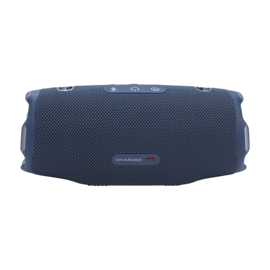 JBL Charge 6 - Blue - Portable waterproof and drop-proof Bluetooth speaker - Back image number null