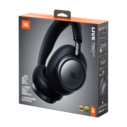 JBL Live 780NC - Black - Wireless over-ear Noise Cancelling headphones - Detailshot 15 image number null