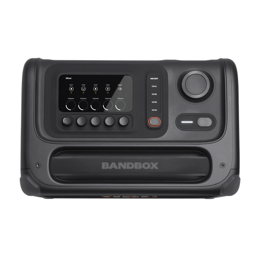 JBL BandBox Trio - Black - Portable AI-powered practice amp and speaker - Top image number null