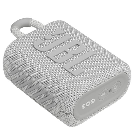 JBL Go 3 - White CSTM - Portable Waterproof Speaker - Detailshot 3 image number null