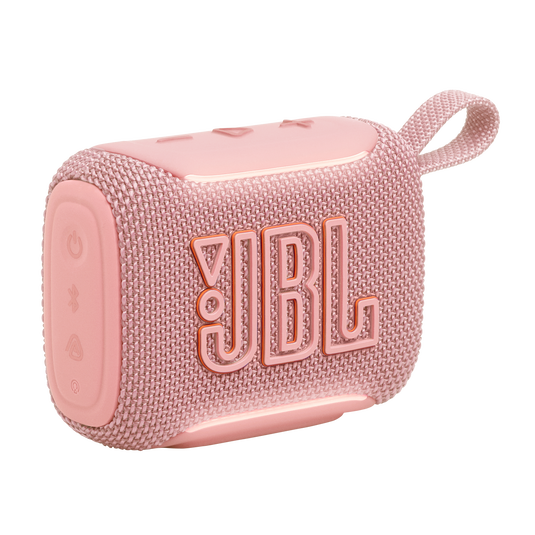 JBL Go 5 - Pink - Ultra-portable waterproof and drop-proof speaker with JBL legendary sound and ambient edge lighting - Hero image number null