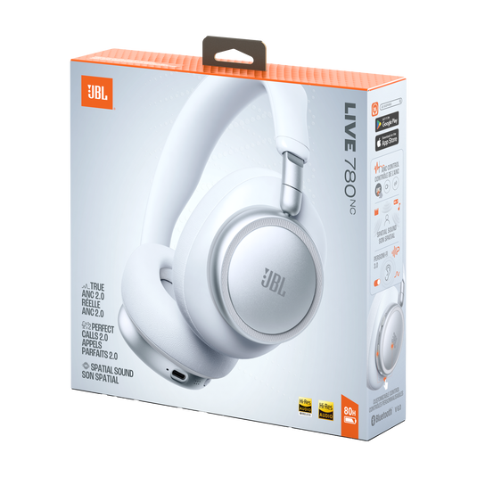 JBL Live 780NC - White - Wireless over-ear Noise Cancelling headphones - Detailshot 15 image number null