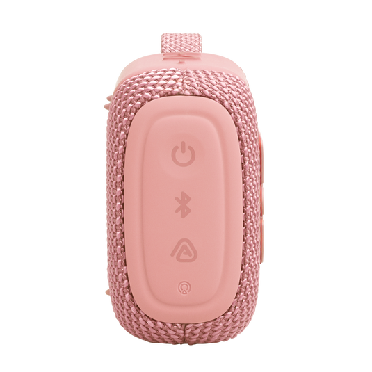 JBL Go 5 - Pink - Ultra-portable waterproof and drop-proof speaker with JBL legendary sound and ambient edge lighting - Right image number null