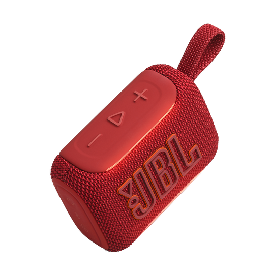 JBL Go 5 - Red - Ultra-portable waterproof and drop-proof speaker with JBL legendary sound and ambient edge lighting - Detailshot 2 image number null