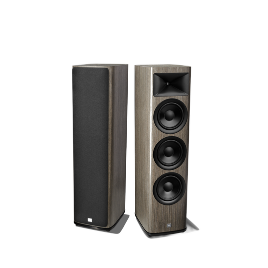 HDI-3800 - Grey Oak - 2 &frac12;-way Triple 8-inch (200mm) Floorstanding Loudspeaker - Detailshot 1 image number null