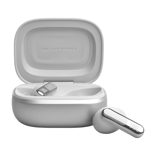 JBL Live Beam 4 - Silver - True wireless Noise Cancelling earbuds - Bottom image number null