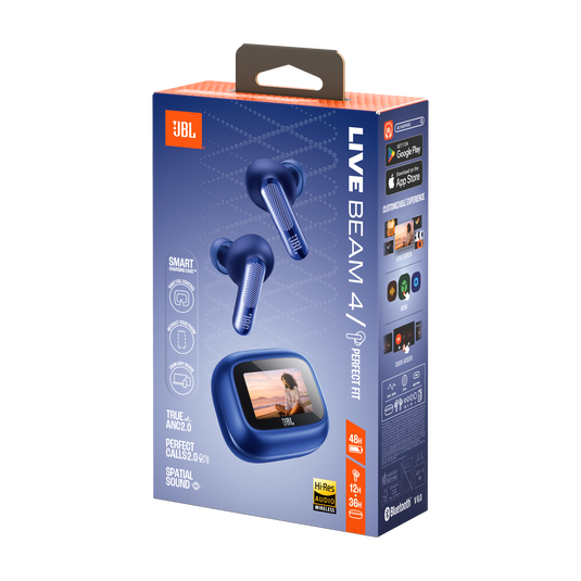 JBL Live Beam 4 - Blue - True wireless Noise Cancelling earbuds - Detailshot 15 image number null