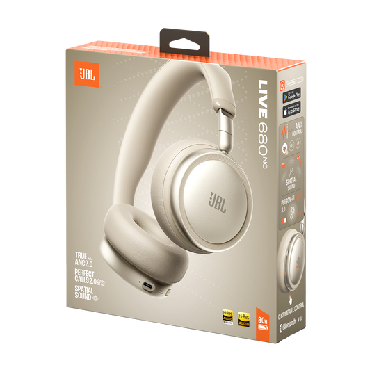 JBL Live 680NC - Sand - Wireless on-ear Noise Cancelling headphones - Detailshot 15 image number null