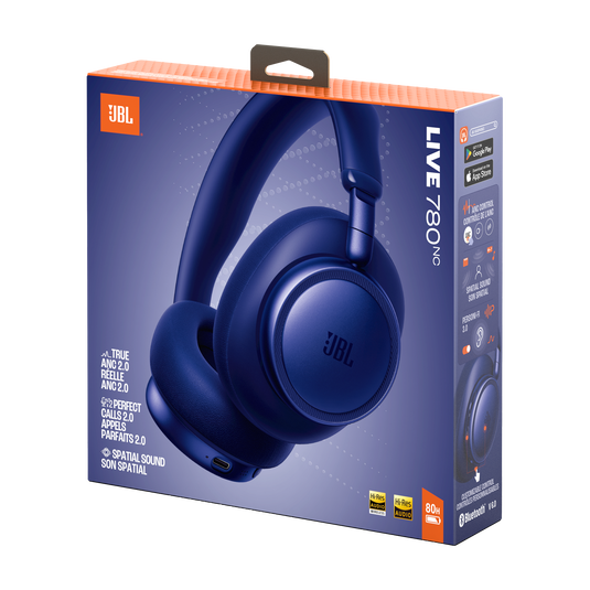 JBL Live 780NC - Blue - Wireless over-ear Noise Cancelling headphones - Detailshot 15 image number null