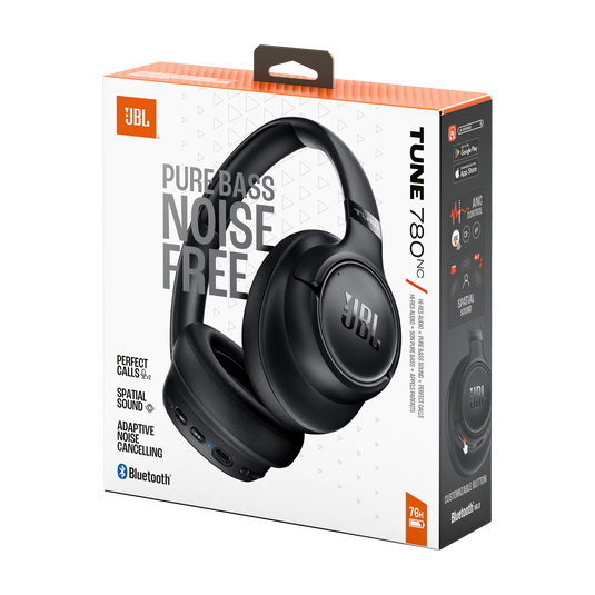 JBL Tune 780NC - Black - Wireless over-ear Noise Cancelling headphones - Detailshot 15 image number null