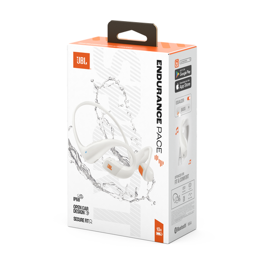 JBL Endurance Pace - White - Open-Ear Sport Headphones - Detailshot 15 image number null