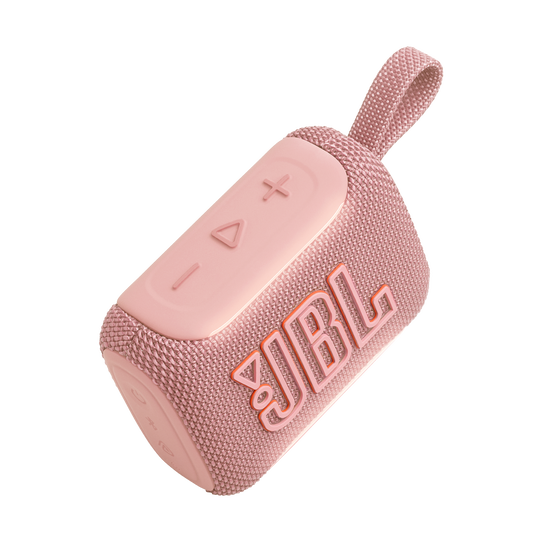 JBL Go 5 - Pink - Ultra-portable waterproof and drop-proof speaker with JBL legendary sound and ambient edge lighting - Detailshot 2 image number null