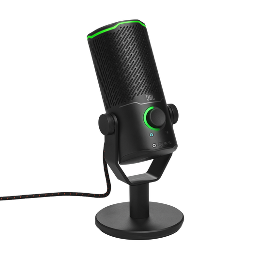 JBL Quantum Stream Studio - Chrome - Quad pattern premium USB microphone for streaming, recording and gaming - Hero image number null