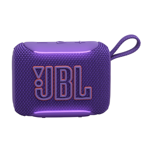 JBL Go 5 - Purple - Ultra-portable waterproof and drop-proof speaker with JBL legendary sound and ambient edge lighting - Front image number null