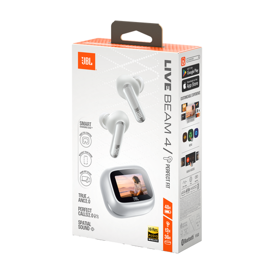 JBL Live Beam 4 - Silver - True wireless Noise Cancelling earbuds - Detailshot 15 image number null