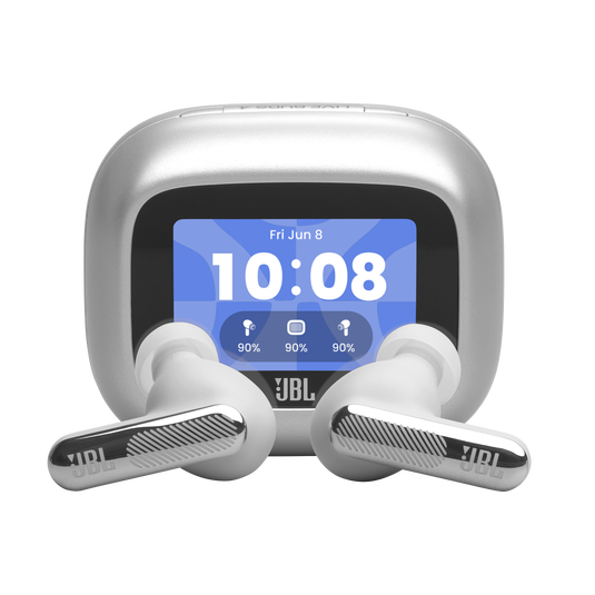 JBL Live Beam 4 - Silver - True wireless Noise Cancelling earbuds - Hero image number null