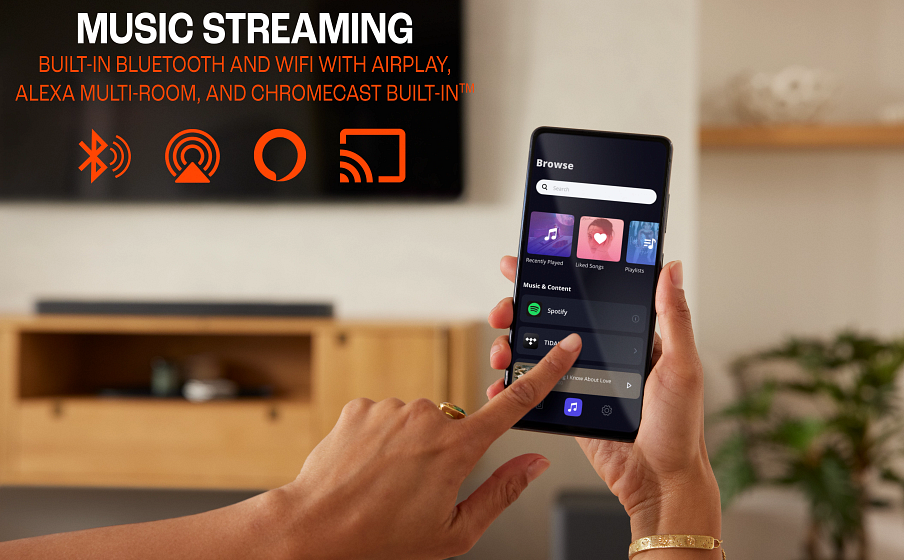 BAR 1000 Wifi integrado con AirPlay, Alexa Multi-Room Music y Chromecast built-in&trade; - Image