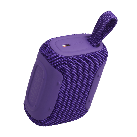 JBL Go 5 - Purple - Ultra-portable waterproof and drop-proof speaker with JBL legendary sound and ambient edge lighting - Back image number null