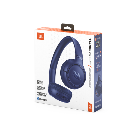 JBL Tune 530BT - Blue - Wireless on-ear Bluetooth&reg; headphones - Detailshot 15 image number null