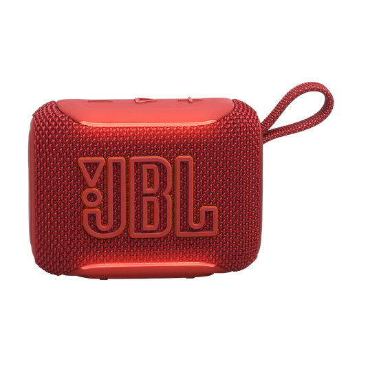 JBL Go 5 - Red - Ultra-portable waterproof and drop-proof speaker with JBL legendary sound and ambient edge lighting - Front image number null
