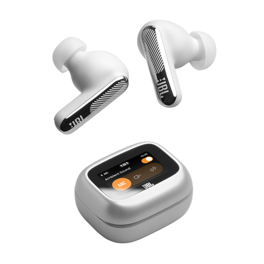 JBL Live Beam 4 - Silver - True wireless Noise Cancelling earbuds - Top image number null