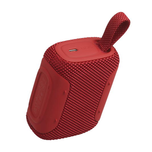 JBL Go 5 - Red - Ultra-portable waterproof and drop-proof speaker with JBL legendary sound and ambient edge lighting - Back image number null