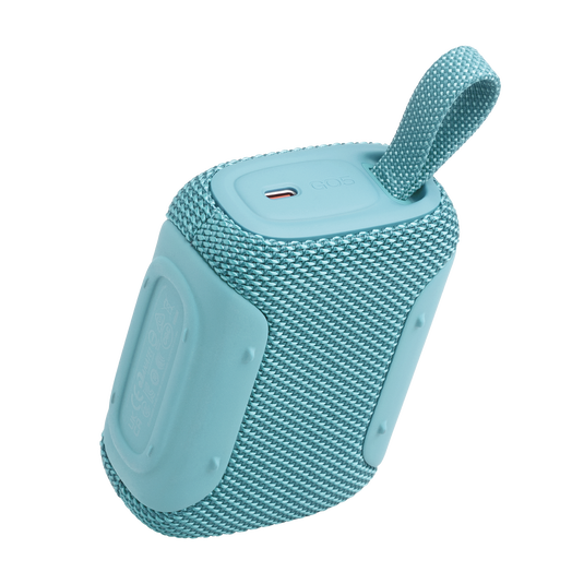 JBL Go 5 - Turquoise - Ultra-portable waterproof and drop-proof speaker with JBL legendary sound and ambient edge lighting - Back image number null