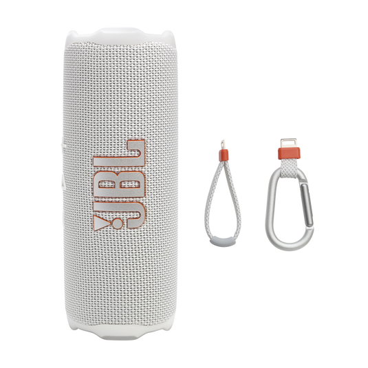 JBL Flip 7 - White - Portable waterproof and drop-proof  speaker - Detailshot 8 image number null
