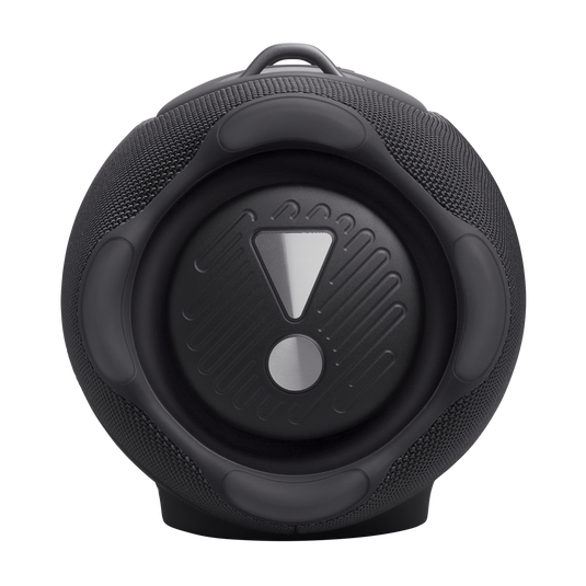 JBL Xtreme 5 - Black - Portable waterproof speaker with massive legendary JBL sound, ambient edge lighting, and a convenient shoulder strap - Left image number null