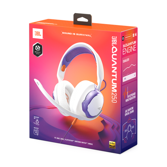 JBL Quantum 250 - White - Wired multiplatform gaming headset - Detailshot 15 image number null